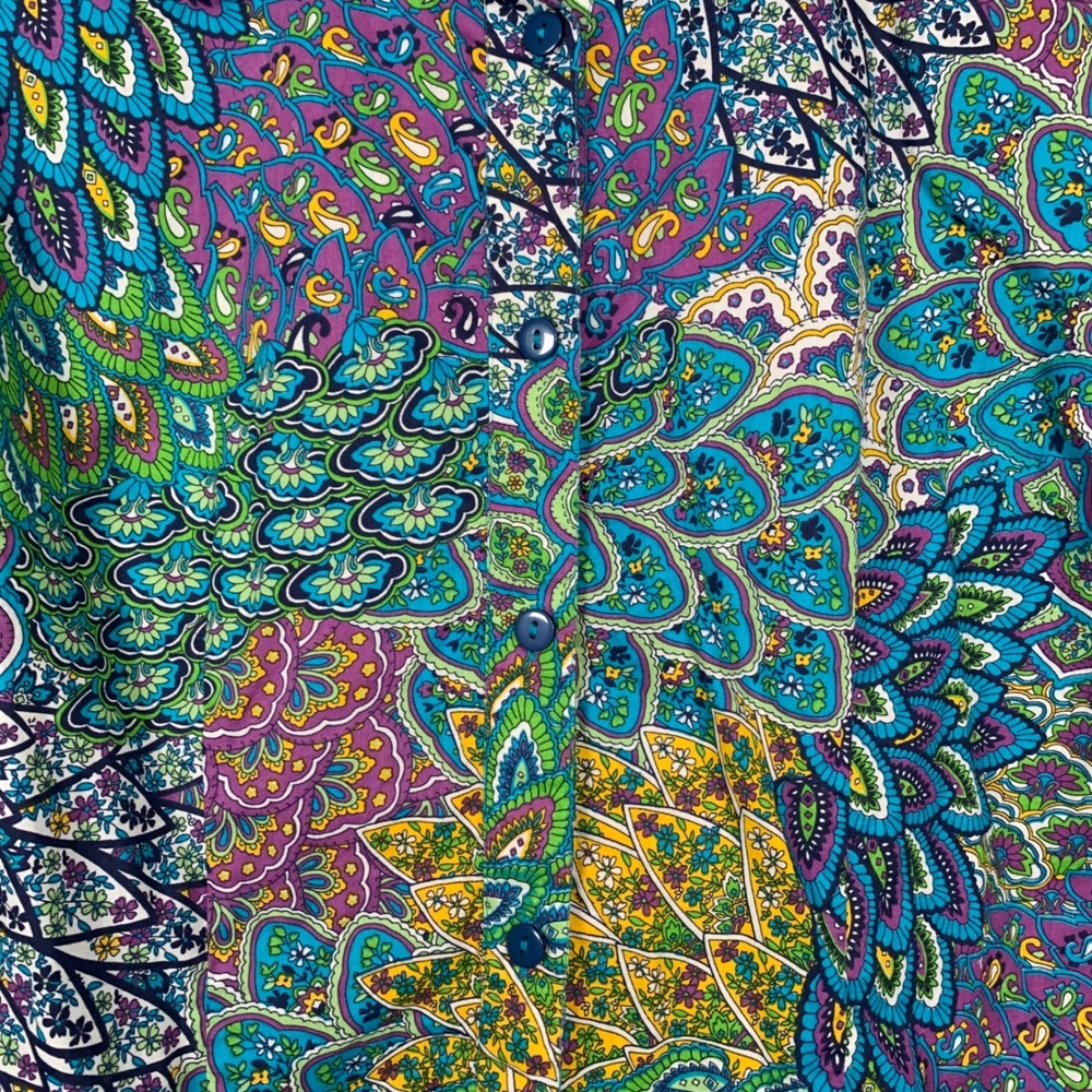Norm Thompson Escape the Ordinary Colorful Blouse Size 1X - Picture 3 of 10
